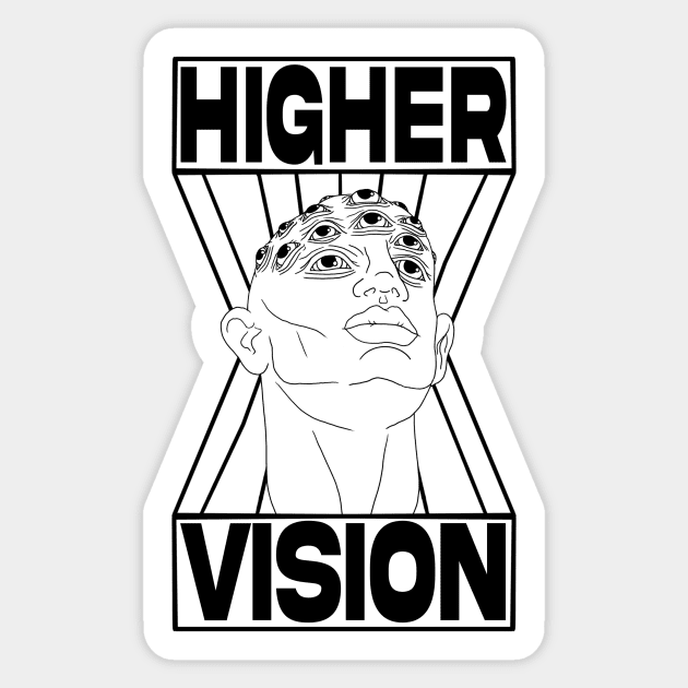 Higher Vision Sticker by motelgemini